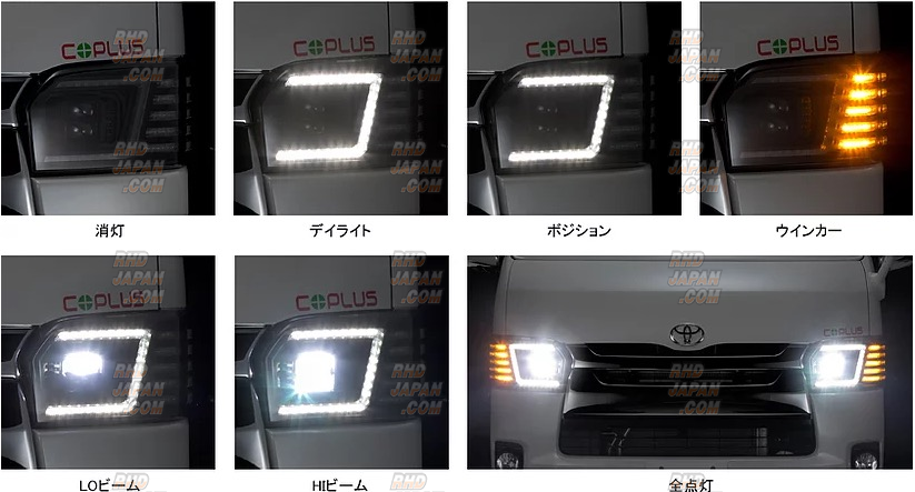 Coplus Platinum LED Headlight Set - KDH201 KDH206 TRH200K TRH200V